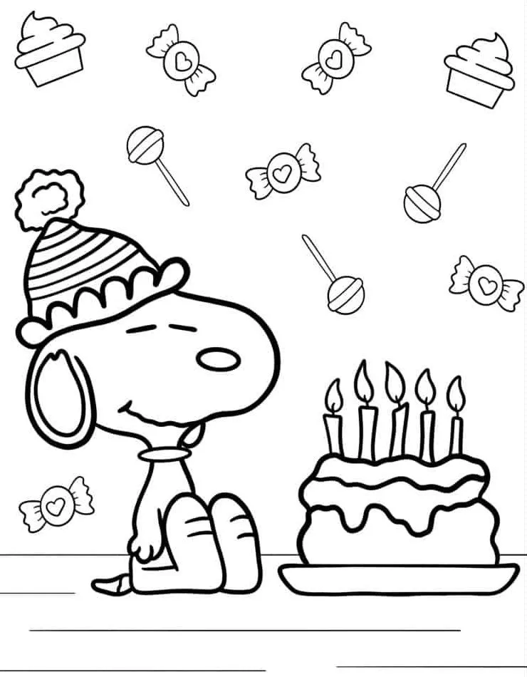 coloriage joyeux anniversaire à imprimer pour enfant de 9 ans