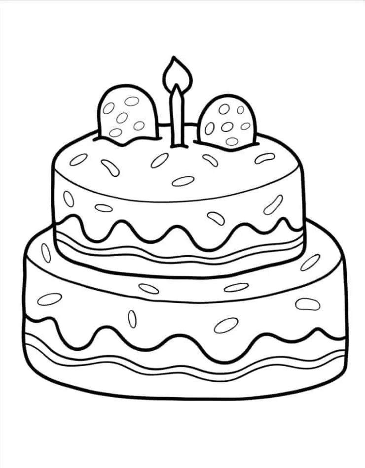 coloriage joyeux anniversaire gratuit à imprimer