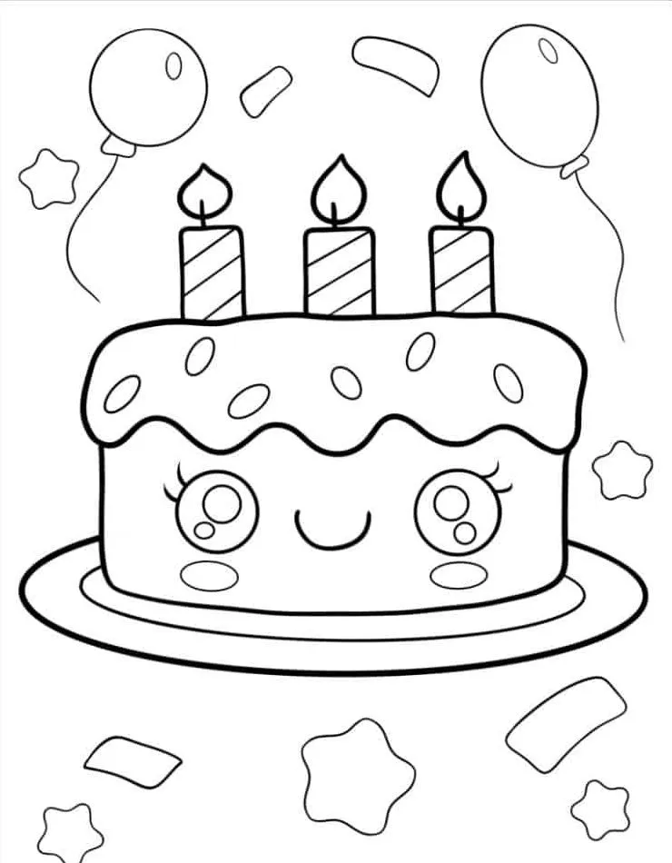 coloriage joyeux anniversaire pour enfant 1