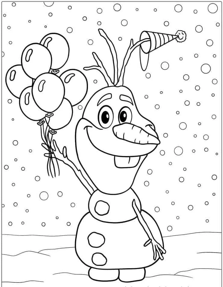 coloriage joyeux anniversaire à imprimer pour enfant de 2 ans