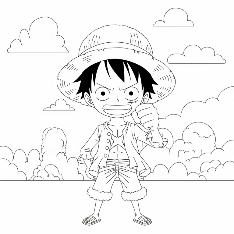 One Piece Kleurplaat