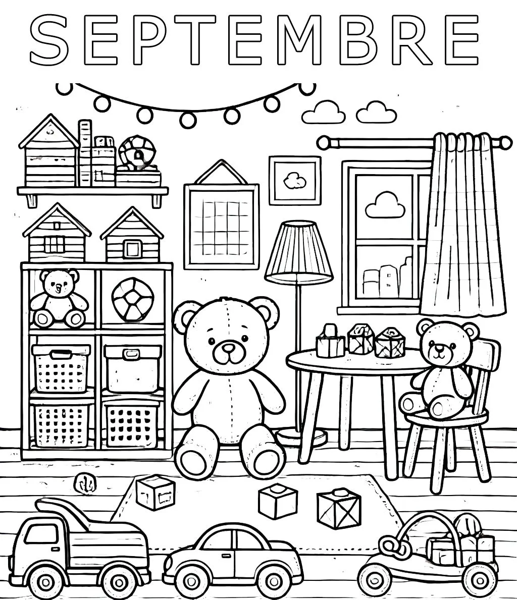 coloriage septembre maternelle gratuit à imprimer 1