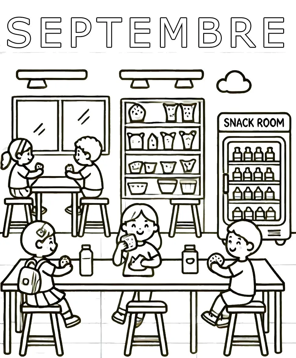 coloriage septembre maternelle pour enfant de 10 ans