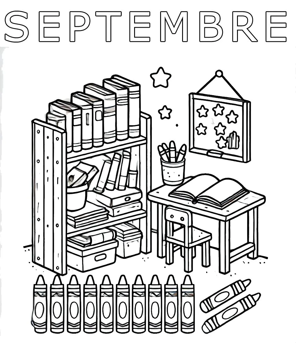 coloriage septembre maternelle a imprimer gratuit