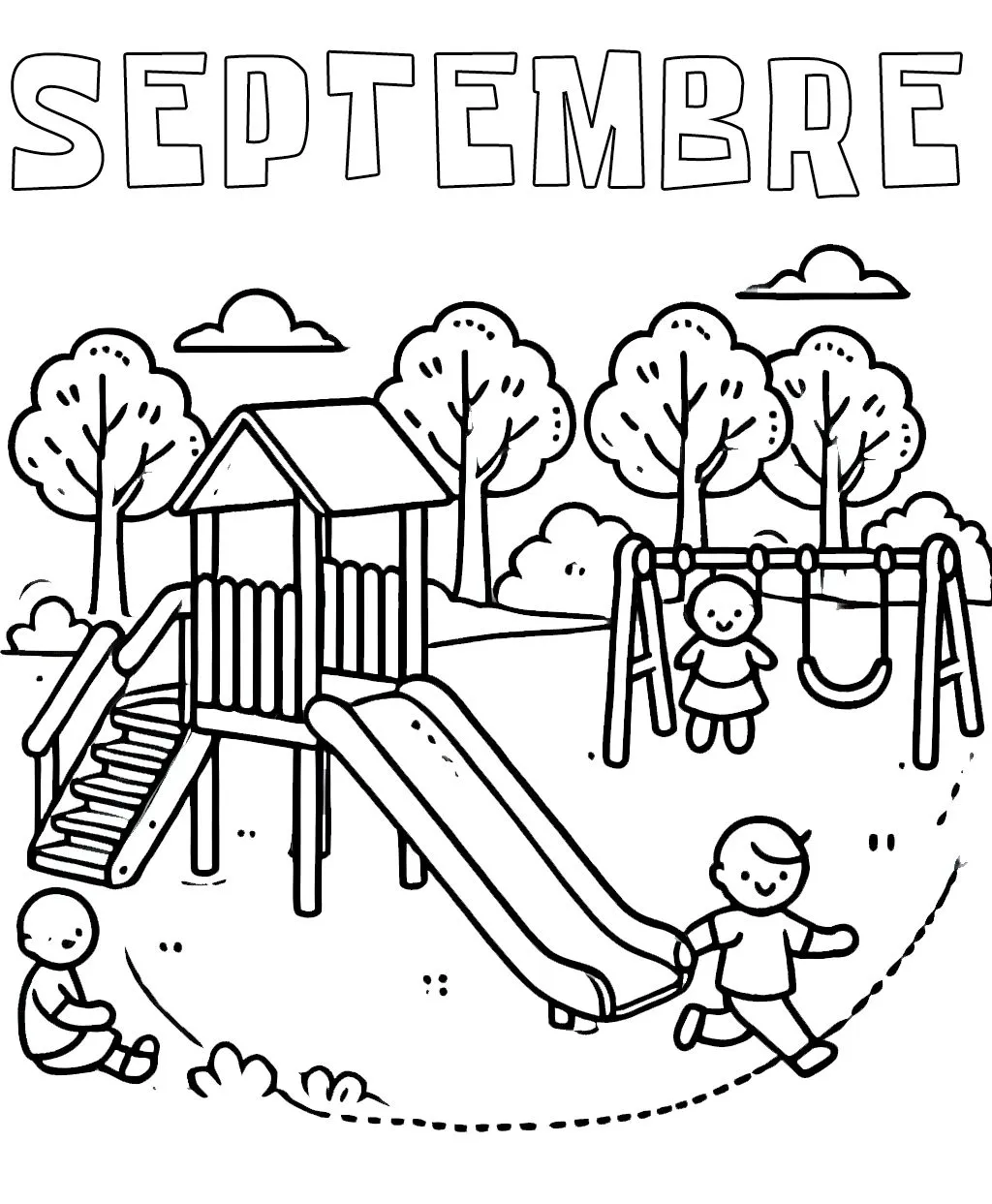 coloriage septembre maternelle à imprimer a4