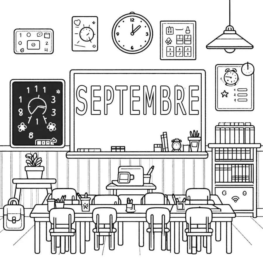 coloriage septembre maternelle à imprimer pdf