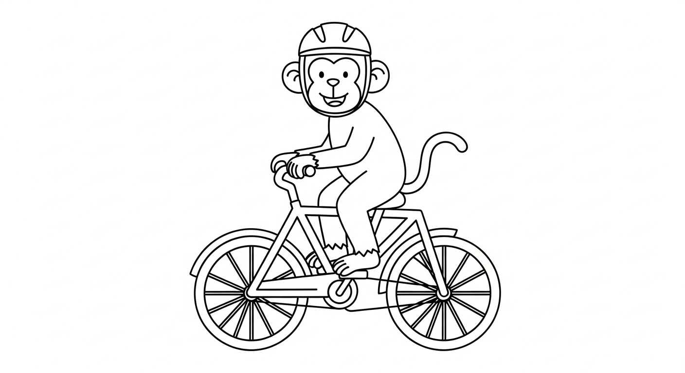 coloriage singe updated gratuit à imprimer