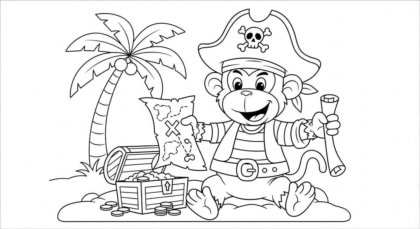 coloriage singe updated de pour enfants