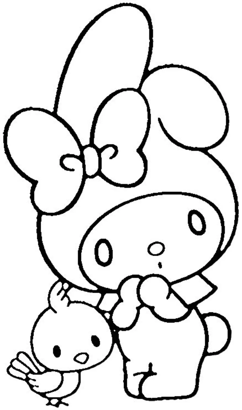 coloriage my melody pour enfants à télécharger