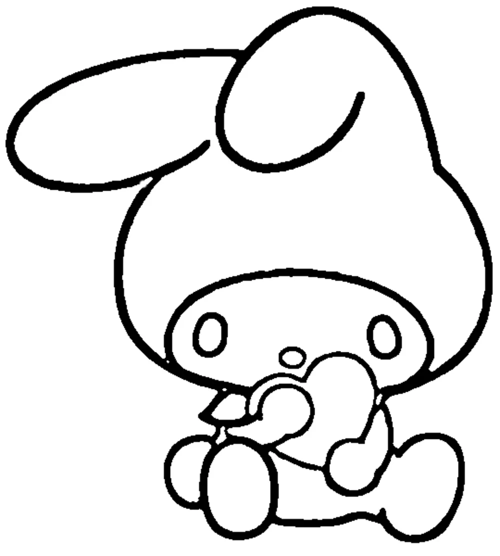 coloriage my melody et decoupage a imprimer gratuit