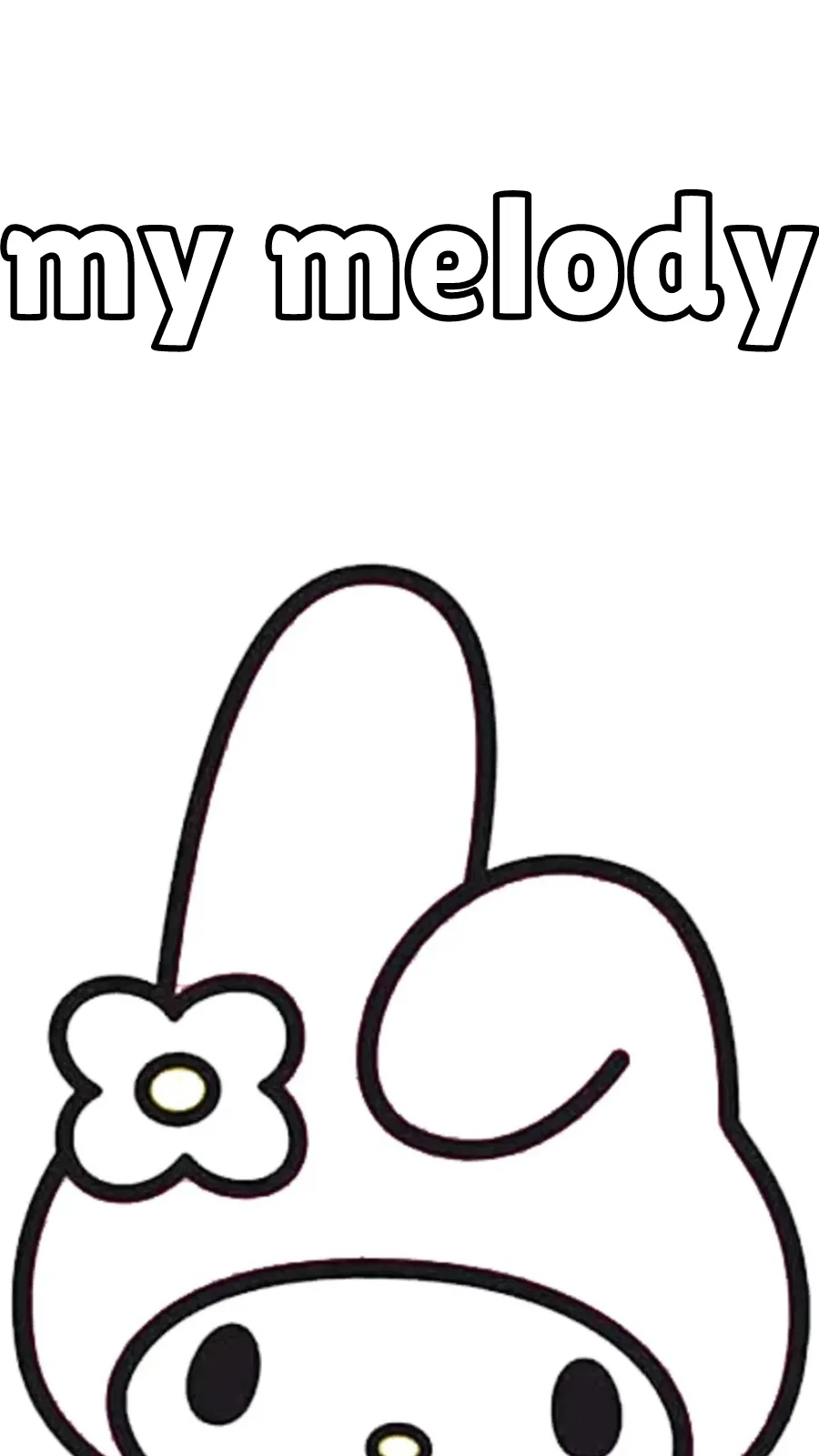 26+ My Melody para colorear Gratis: una explosión de ternura