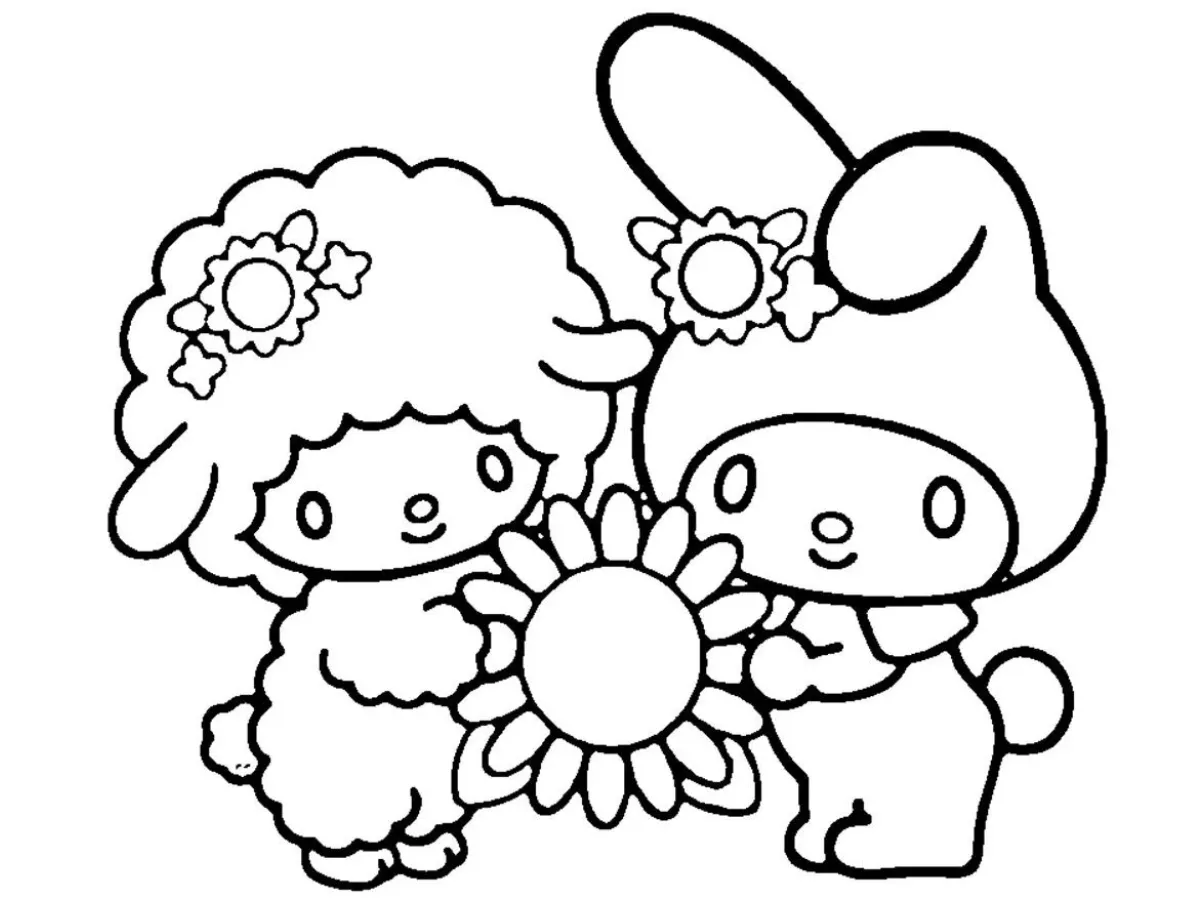 coloriage my melody educatif pour enfant