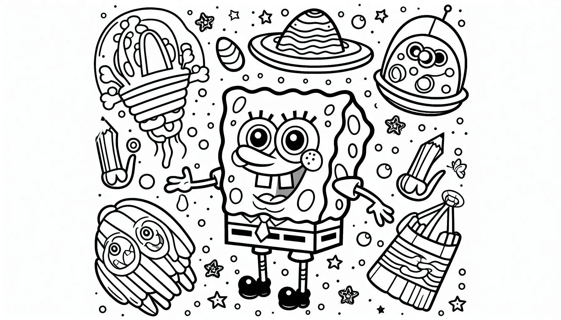 coloriage spongebob coloring pages a telecharger