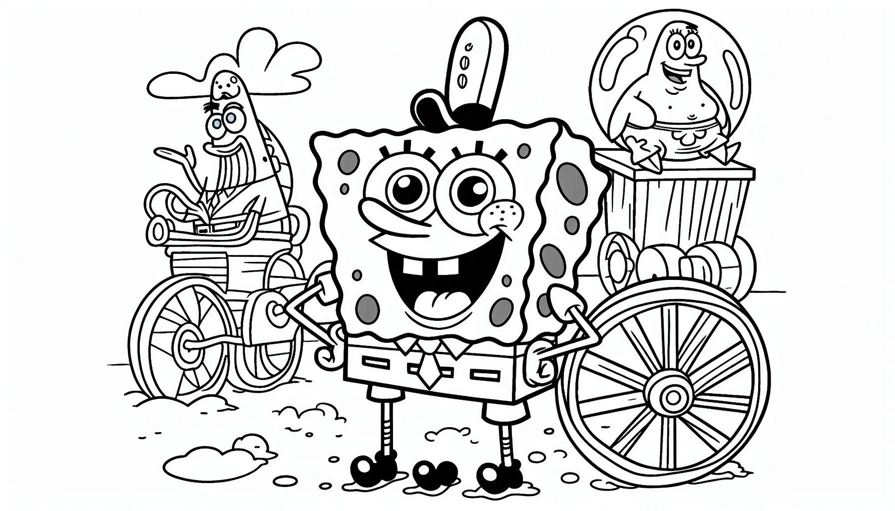 coloriage spongebob coloring pages à imprimer pour enfant de 3 ans