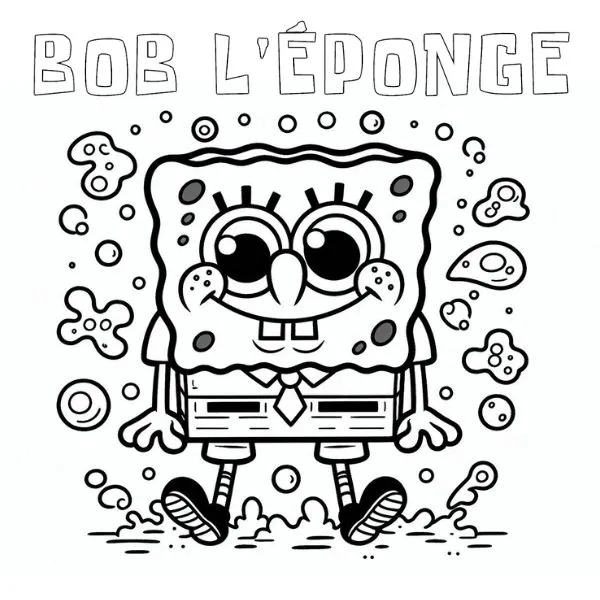 coloriage spongebob coloring pages pour enfants à imprimer