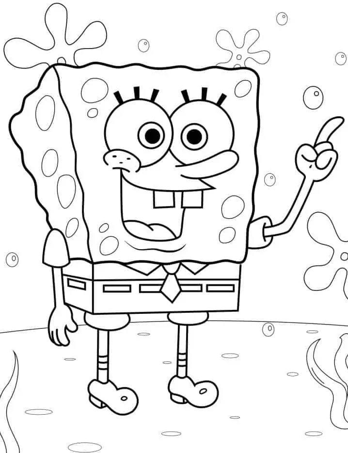 coloriage spongebob coloring pages a imprimer pour enfant de 4 ans