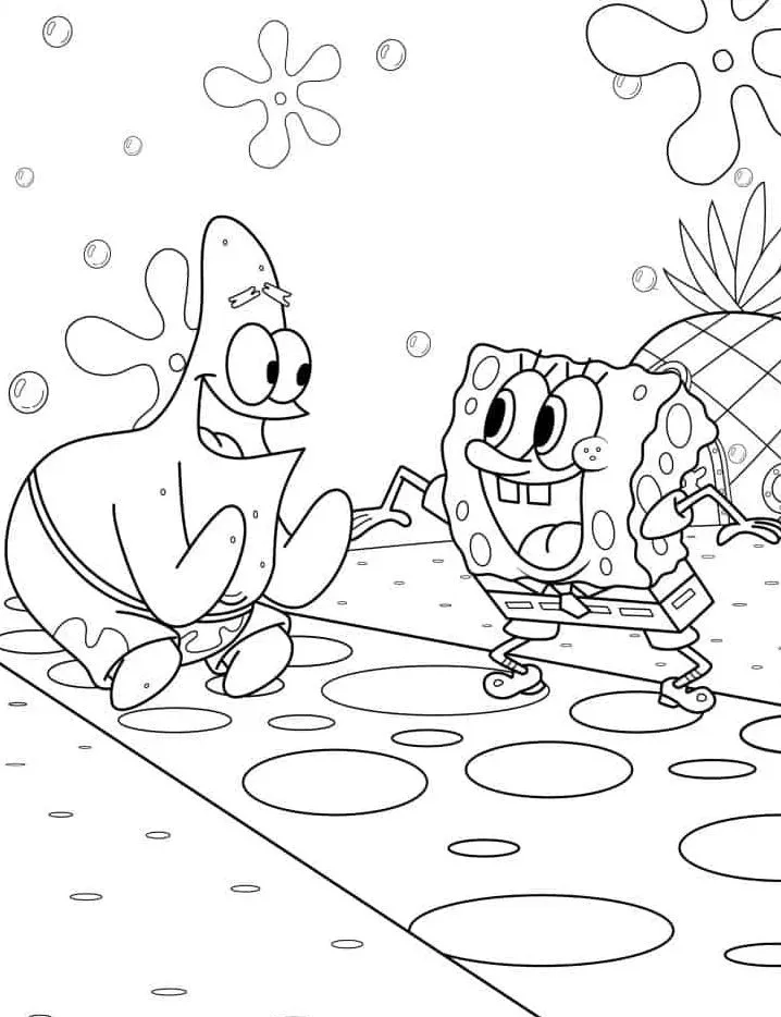 coloriage spongebob coloring pages gratuit en ligne