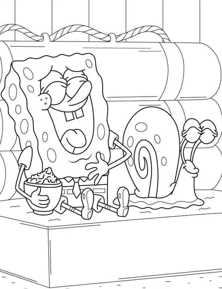 coloriage spongebob coloring pages à imprimer pdf gratuit