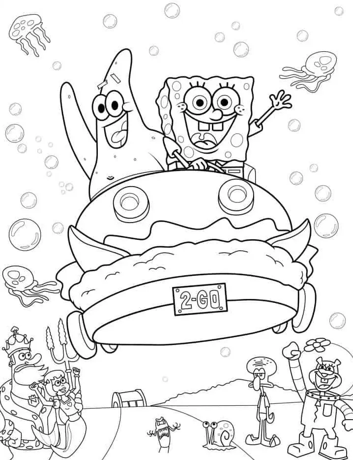 coloriage spongebob coloring pages et apprentissage