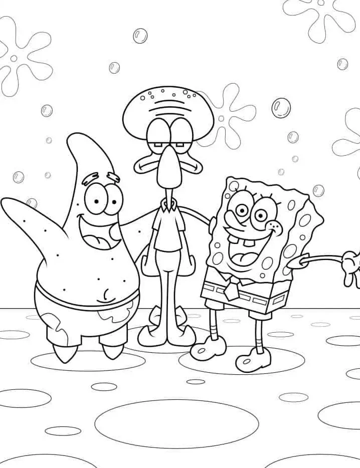 coloriage spongebob coloring pages à imprimer gratuitement pdf