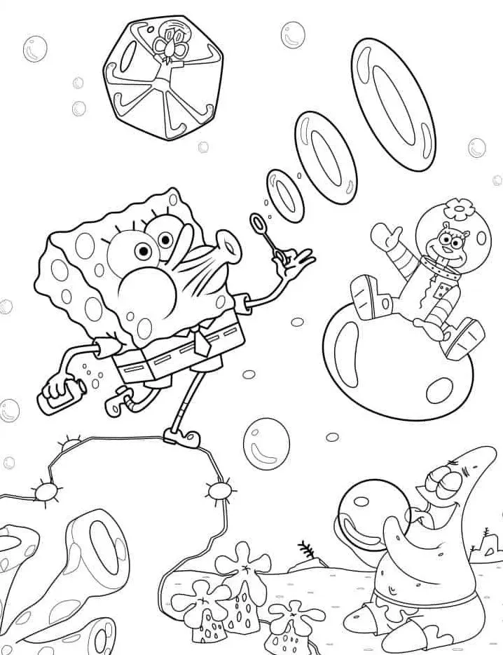 coloriage spongebob coloring pages gratuit