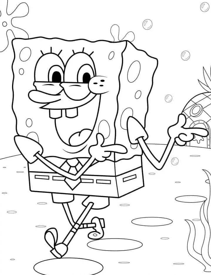 imprimer coloriage spongebob coloring pages gratuit