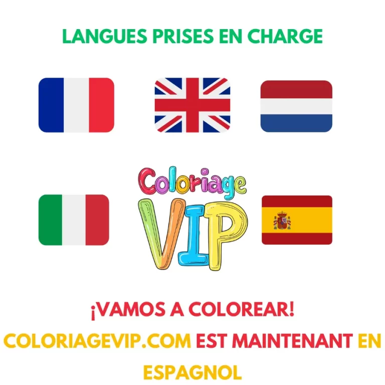 Coloriage ¡Vamos a colorear! ColoriageVip.com est maintenant en espagnol
