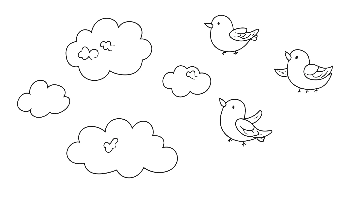 coloriage Cloriage Nuage a colorier en ligne