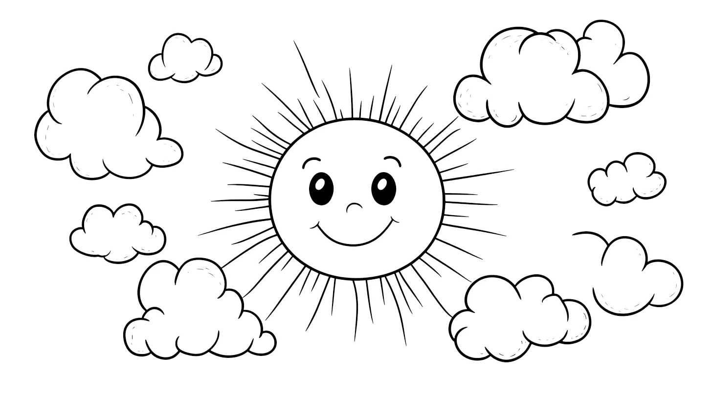 42+ Free Printable Cloud Coloring Pages: Lots of Shapes