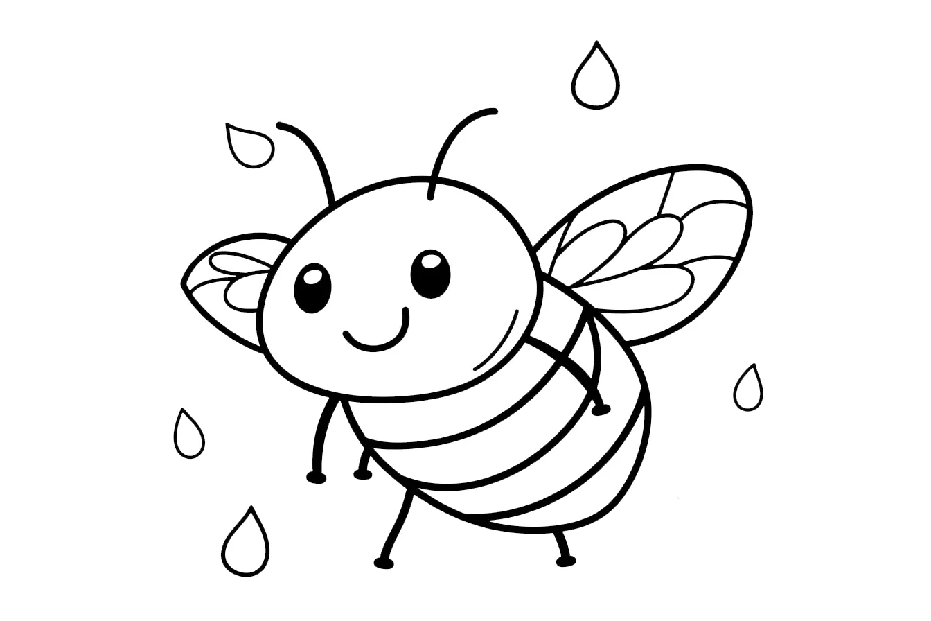 coloriage Abeille a telecharger