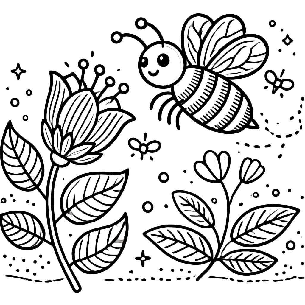 coloriage Abeille a imprimer