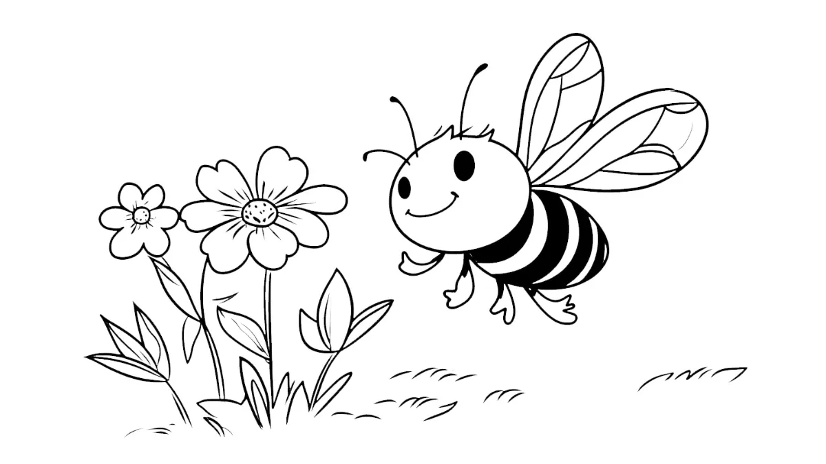 coloriage Abeille gratuit à imprimer