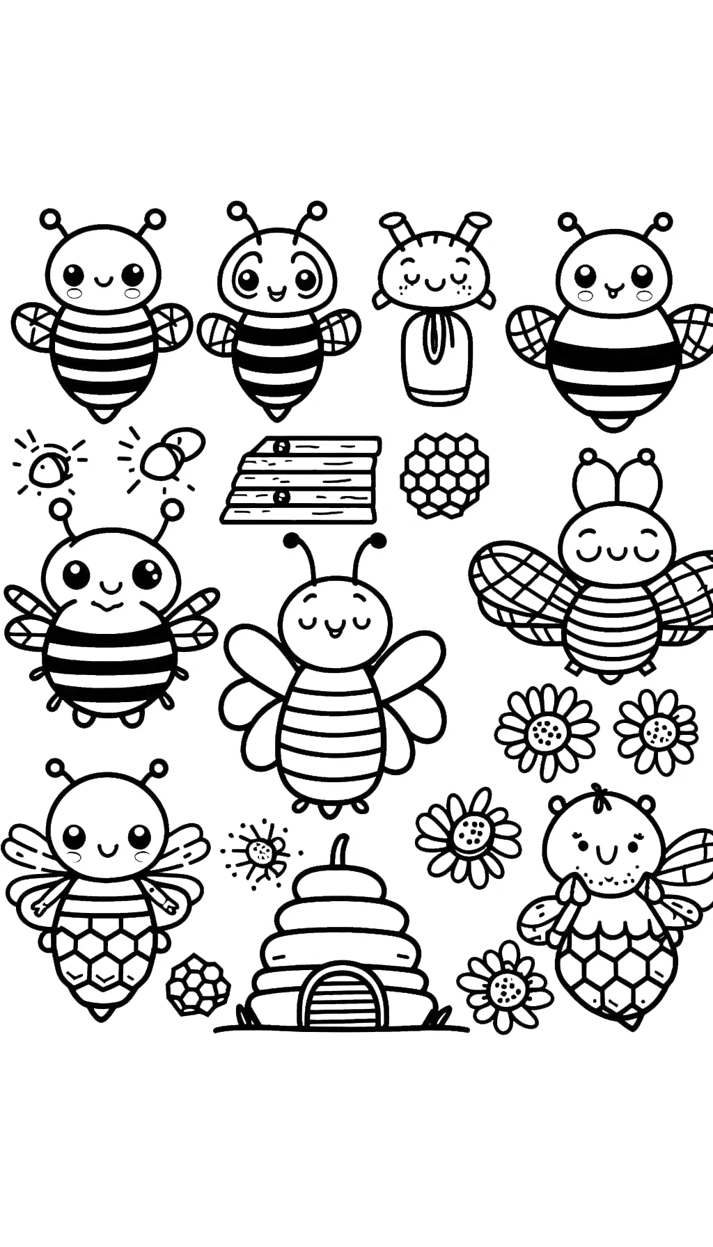 télécharger coloriage Abeille gratuit