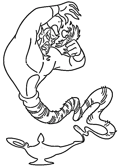 coloriage Aladdin pour enfant