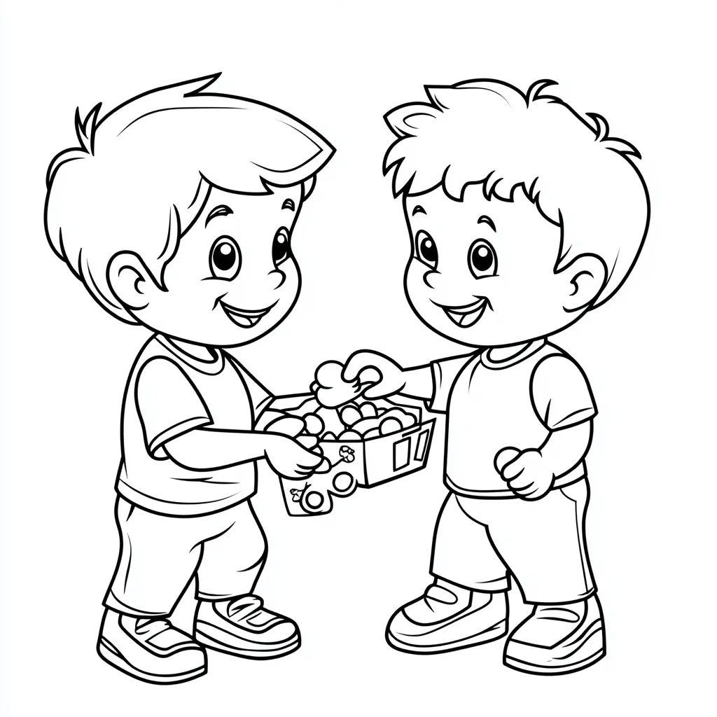 coloriage BFF à imprimer pour enfant de 12 ans