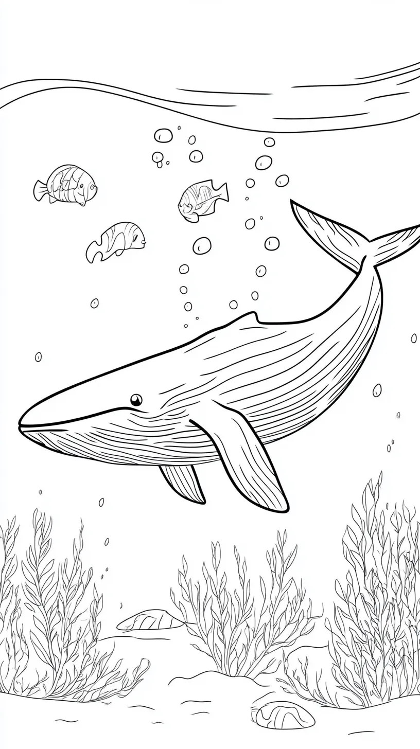 coloriage Baleine à imprimer pdf gratuit