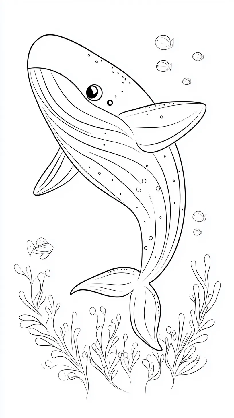 coloriage Baleine à imprimer pdf