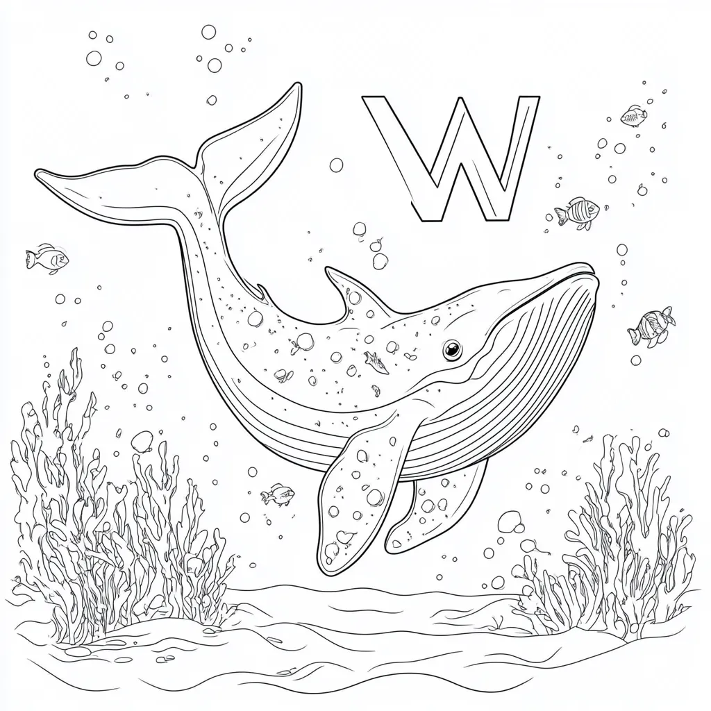 coloriage Baleine à imprimer gratuitement pdf