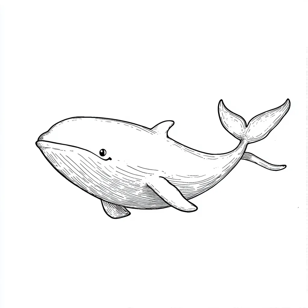 coloriage Baleine à imprimer pdf gratuit 1