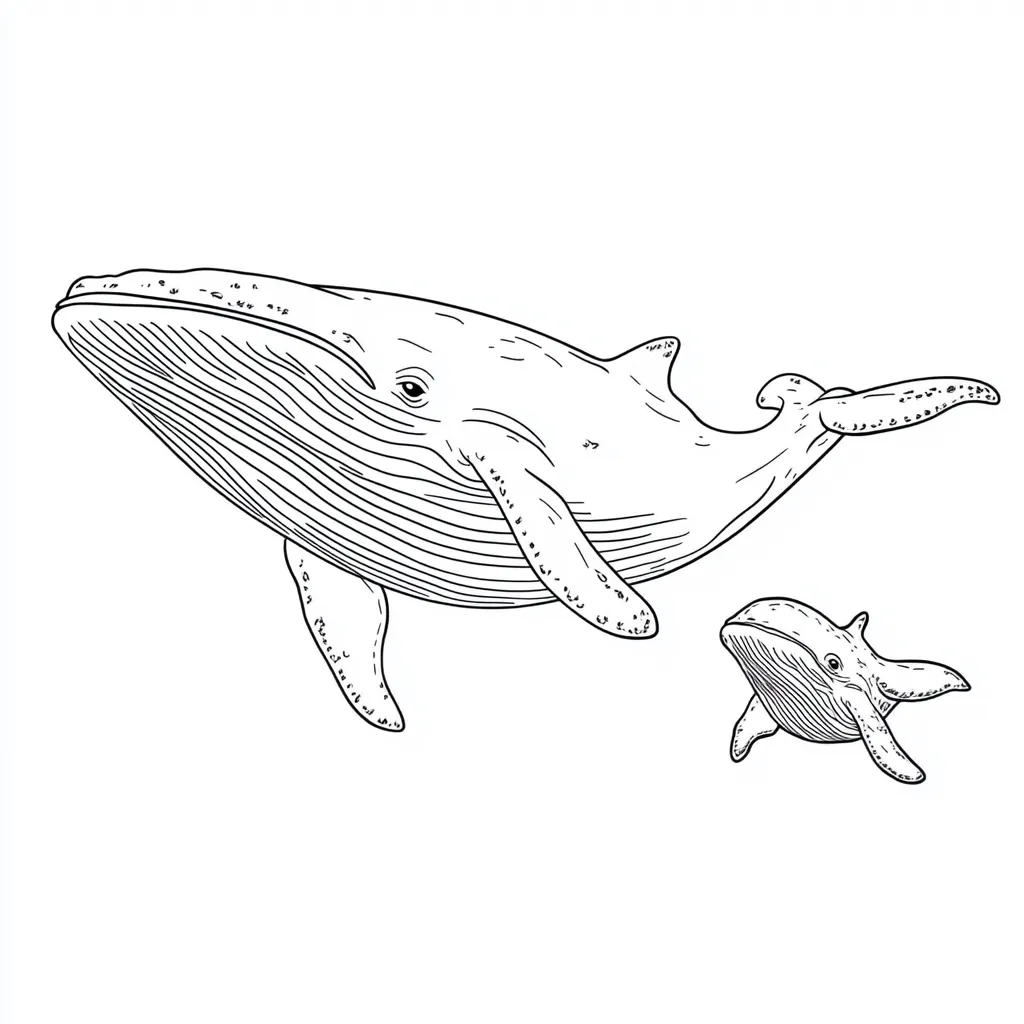 coloriage Baleine pour enfants à imprimer