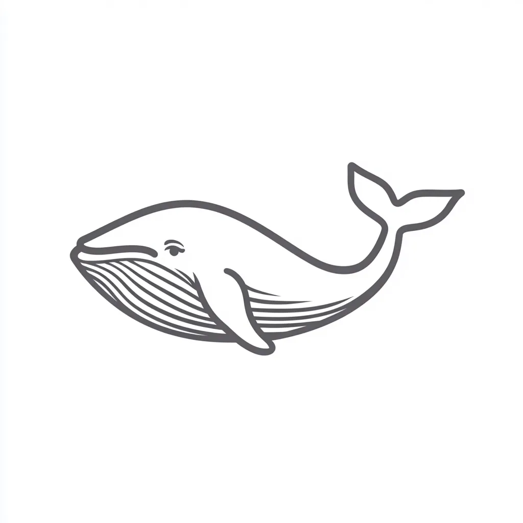 coloriage Baleine à imprimer pour enfant de 2 ans 2