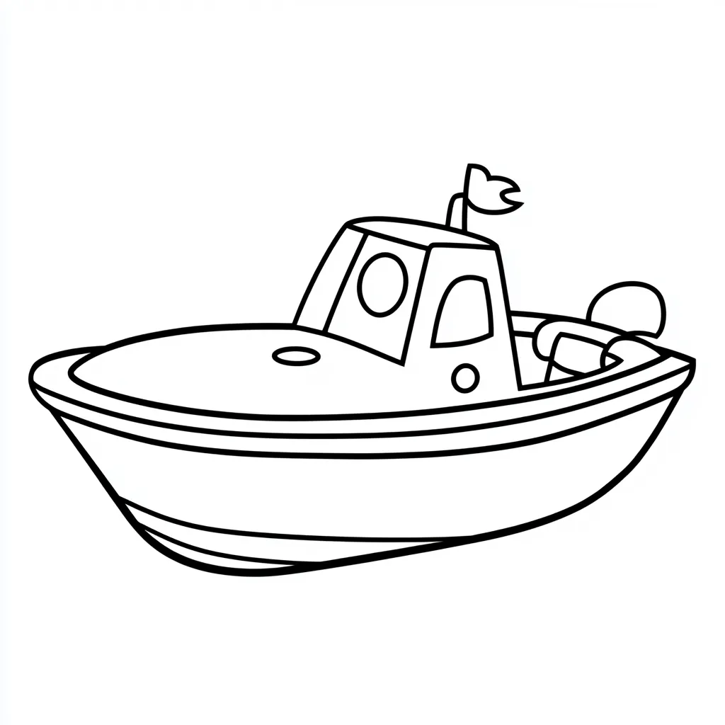 coloriage Bateau à imprimer