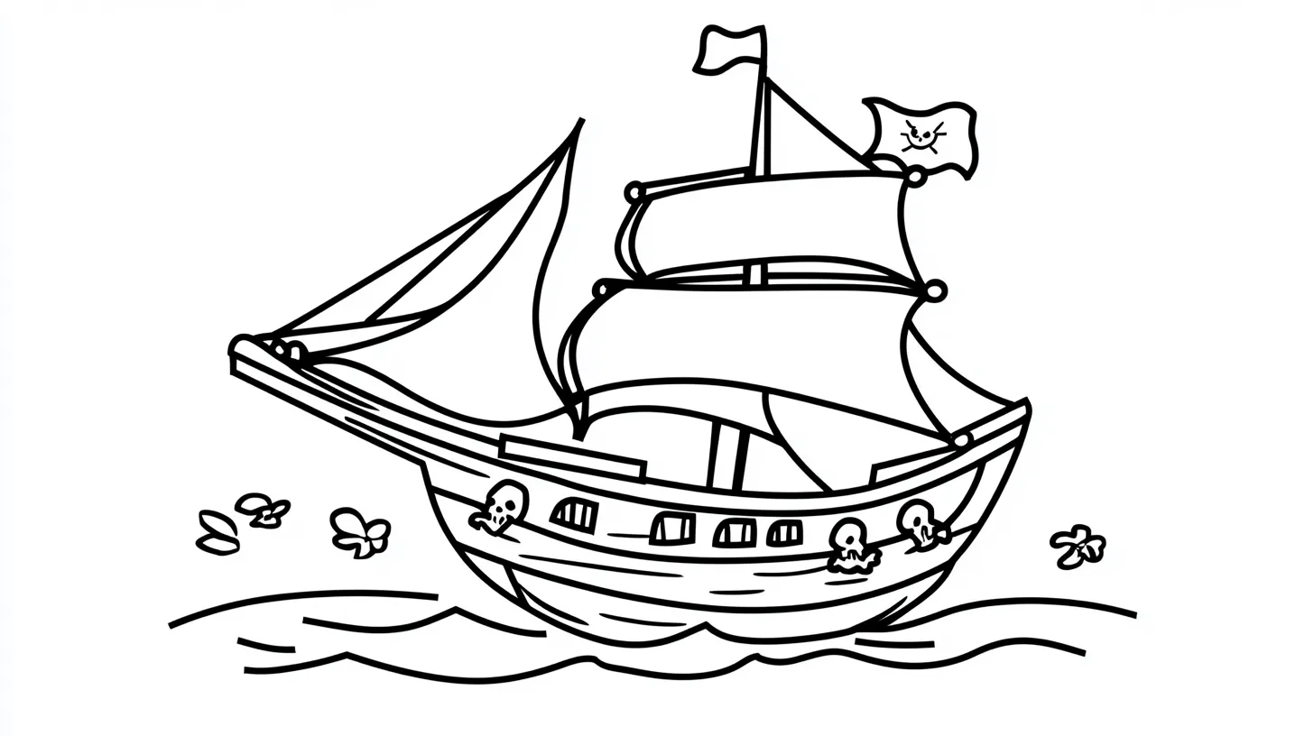 coloriage Bateau a dessiner et imprimer