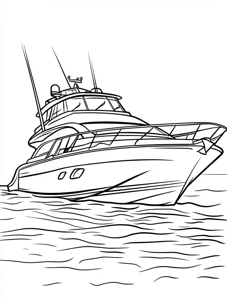 coloriage Bateau a dessiner et imprimer 1