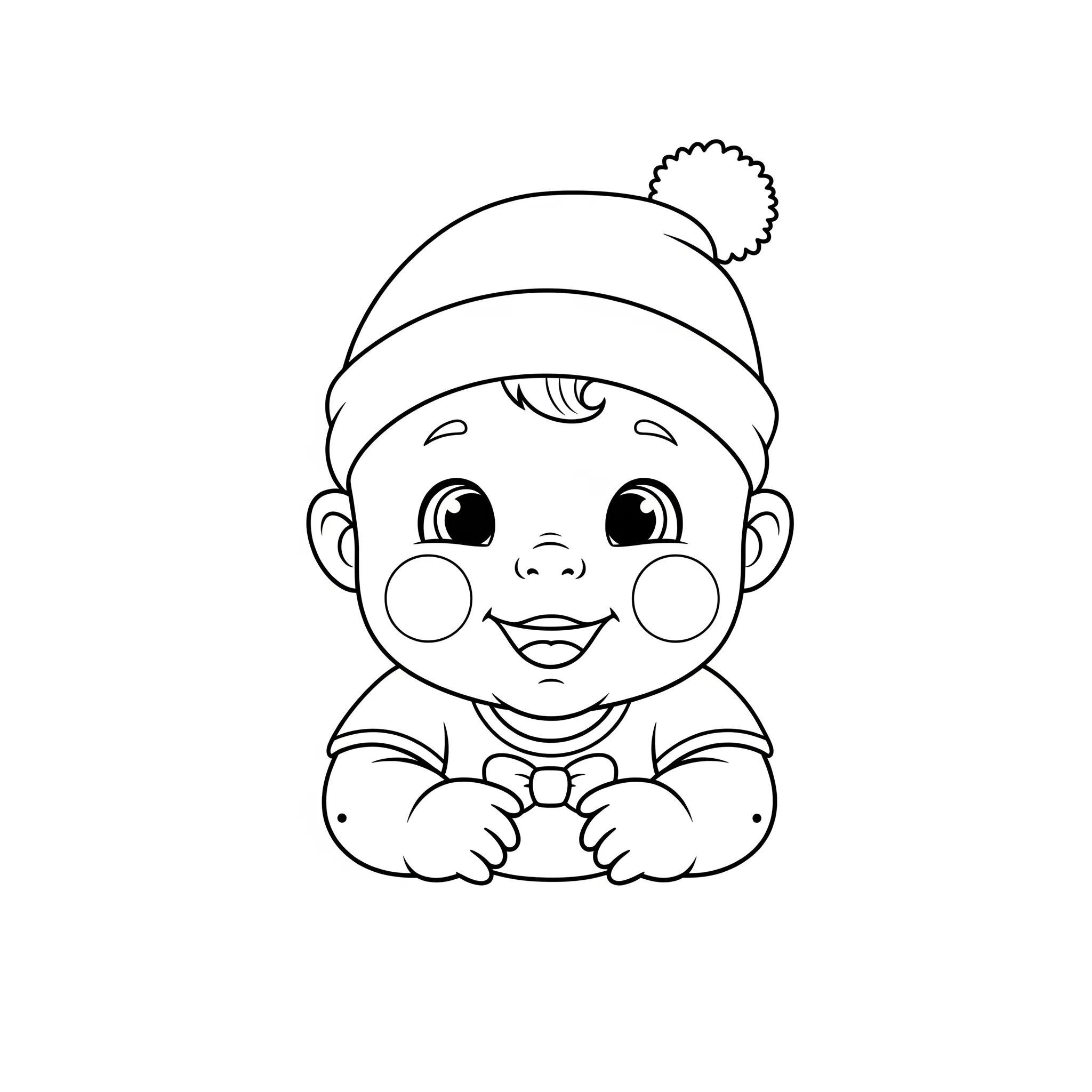 coloriage Bébé rayonnant à imprimer pour enfant de 7 ans