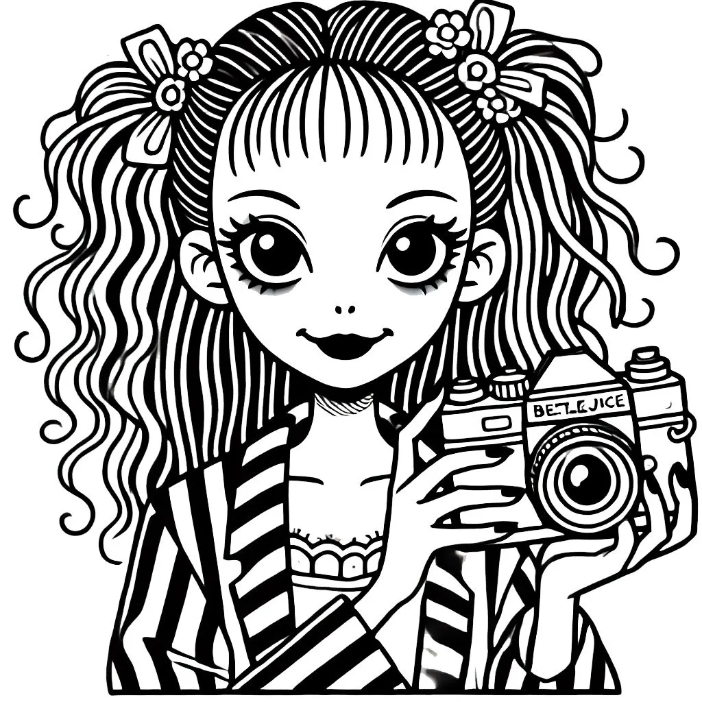 coloriage Beetlejuice gratuit en ligne 1