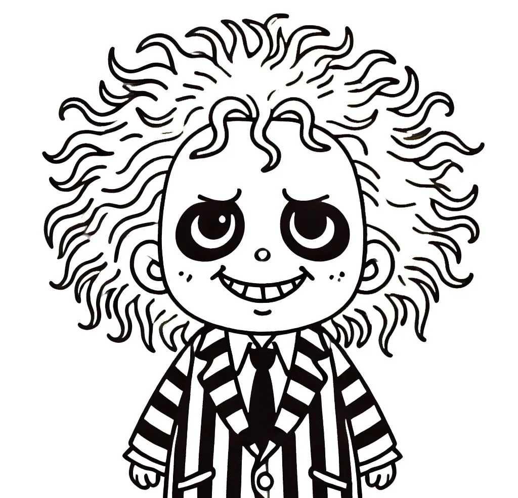 coloriage Beetlejuice gratuit en ligne