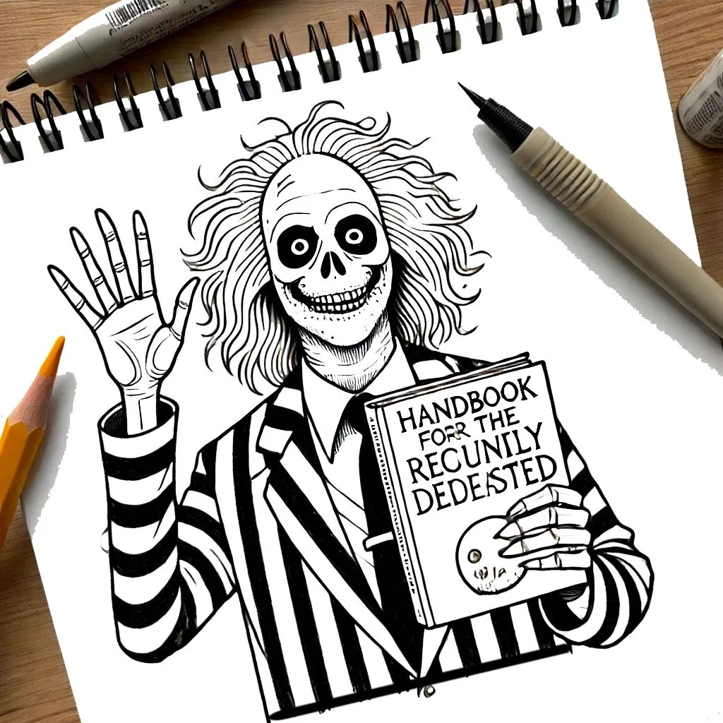 coloriage Beetlejuice et dessins