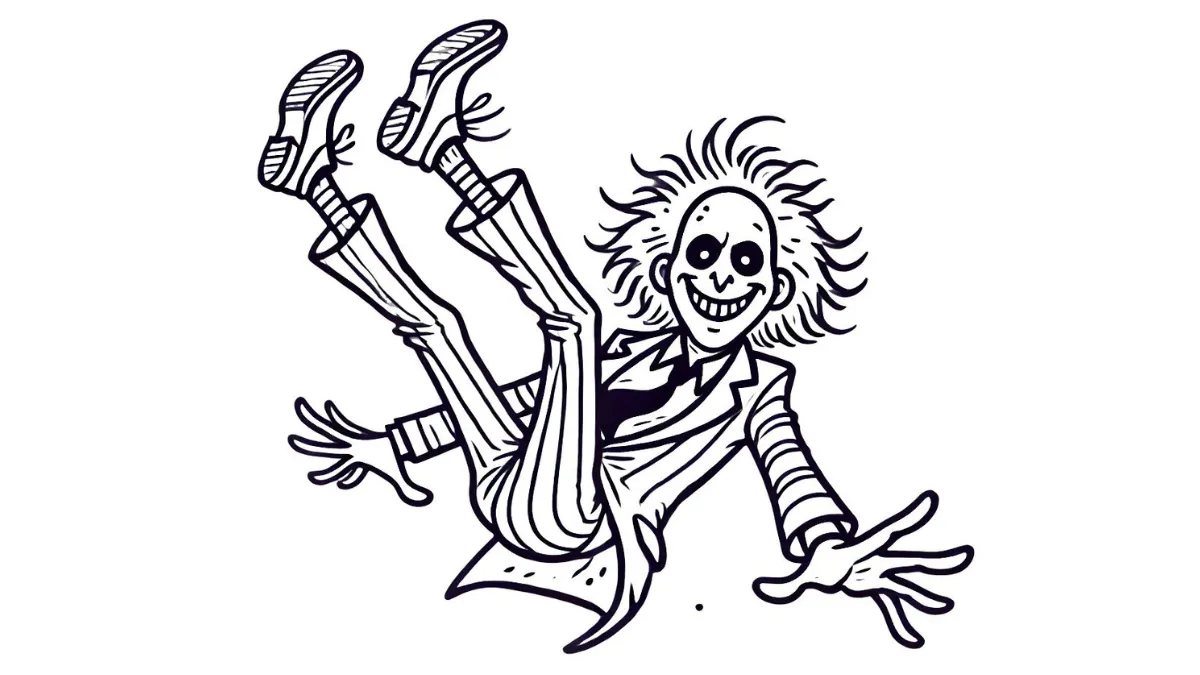 coloriage Beetlejuice gratuit pour enfants