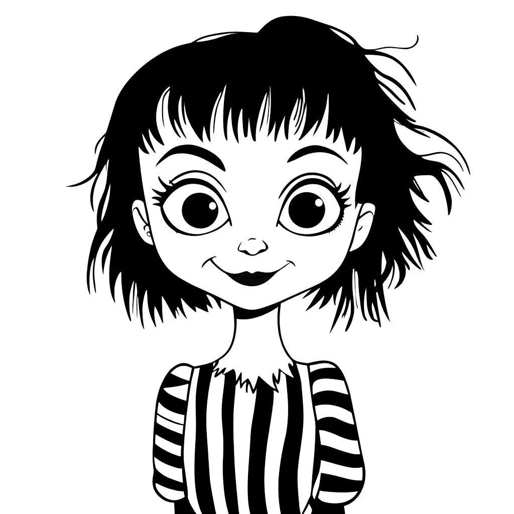 coloriage Beetlejuice a imprimer